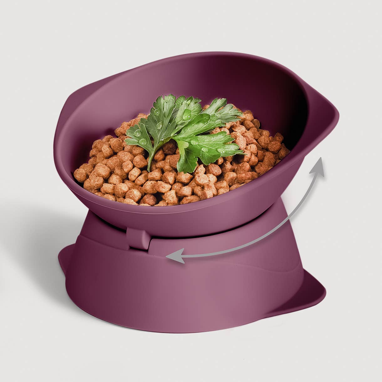 ne&no - Wholesale Pet Bowl - Cat/Dog - ne&no® Elevated Silicone Cat Bowl + Adjustable Tilt6