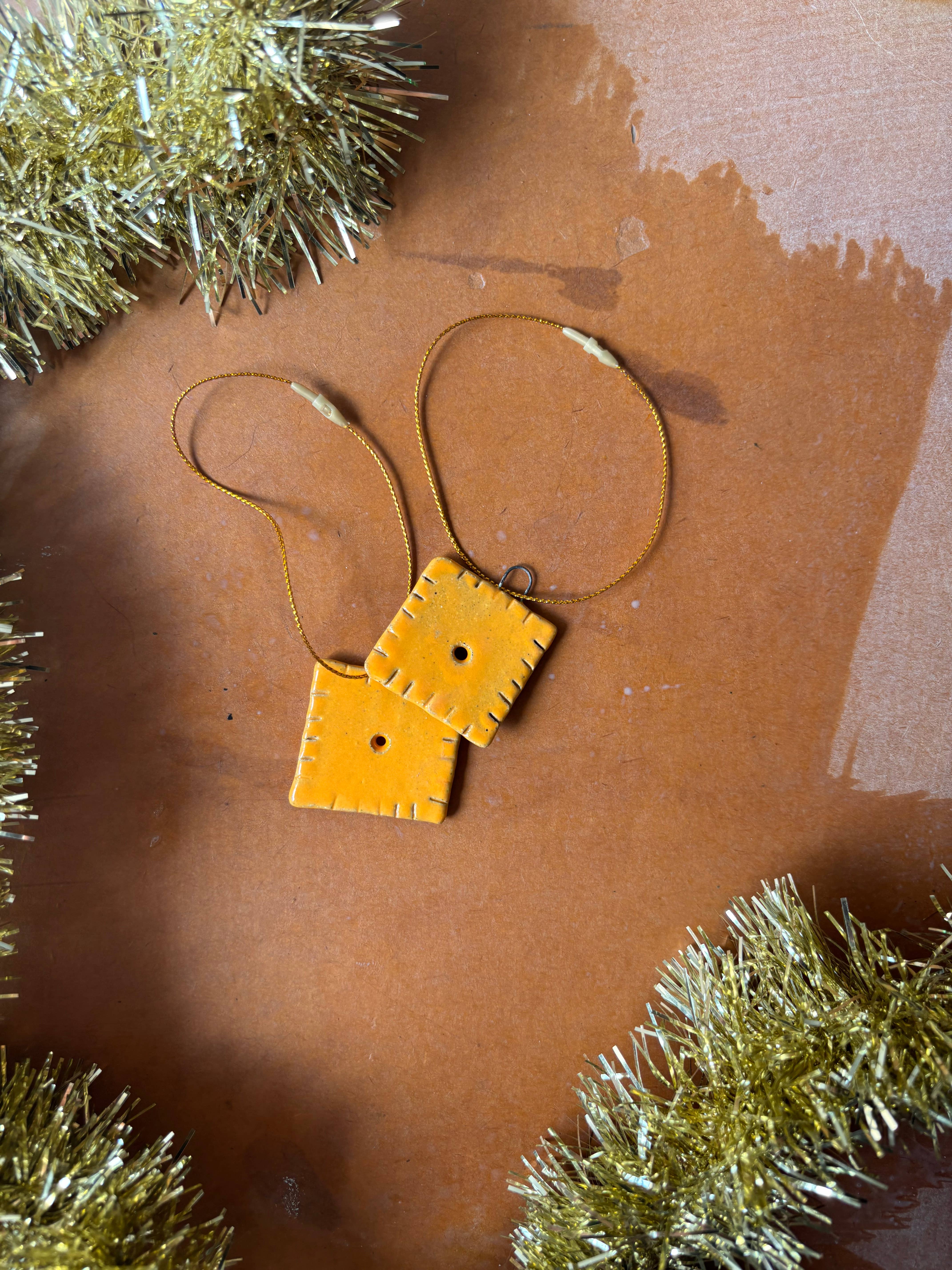 ROB Ceramics - Wholesale Ornament - Cheez It Ornament 5