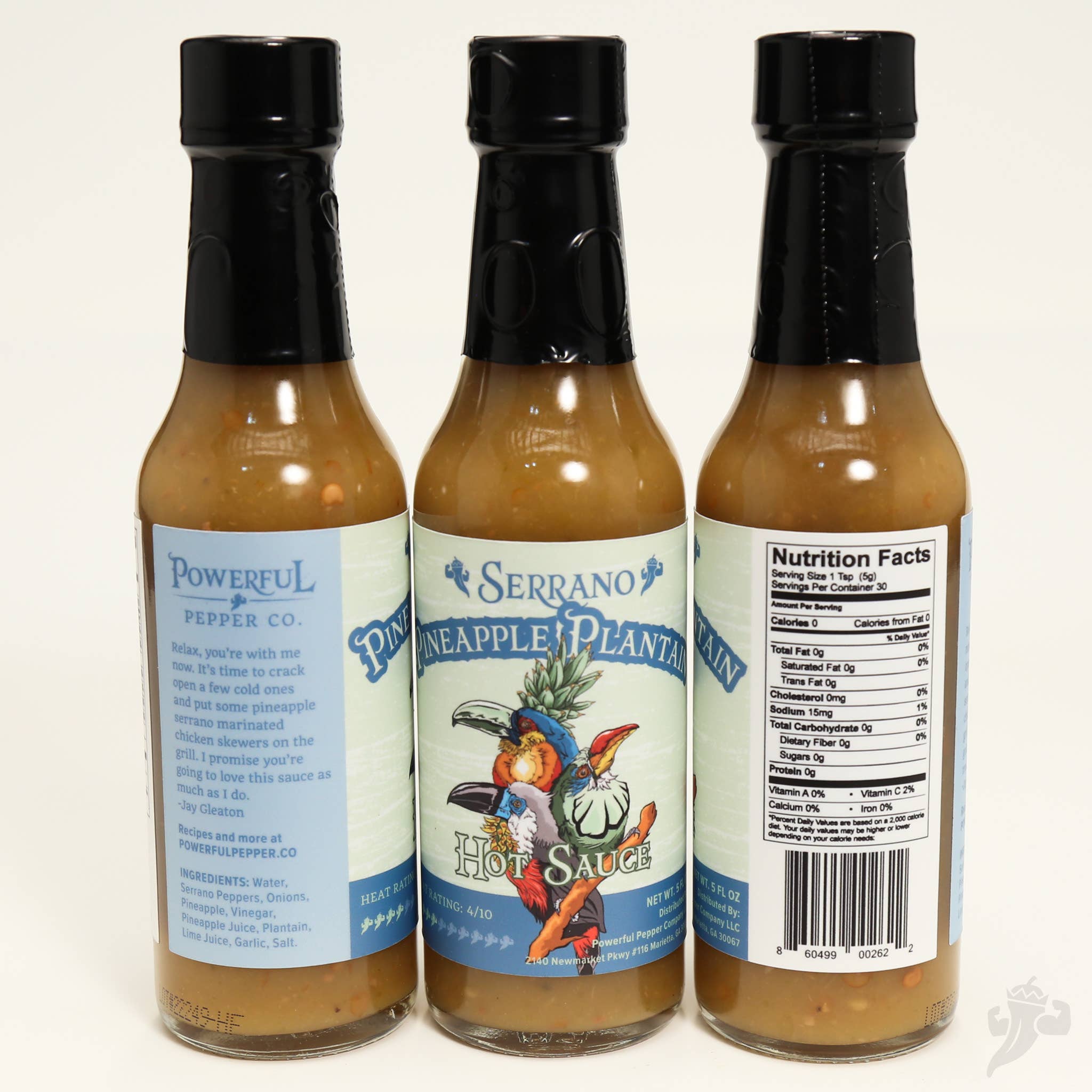 Powerful Pepper Co. LLC - Wholesale Hot Sauce - Serrano Pineapple Plantain Hot Sauce3