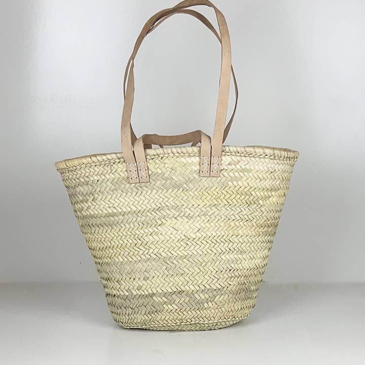 ProHandmadeDesign - Wholesale Beach Bag - Handmade Straw Bag with Leather - French Market Chic