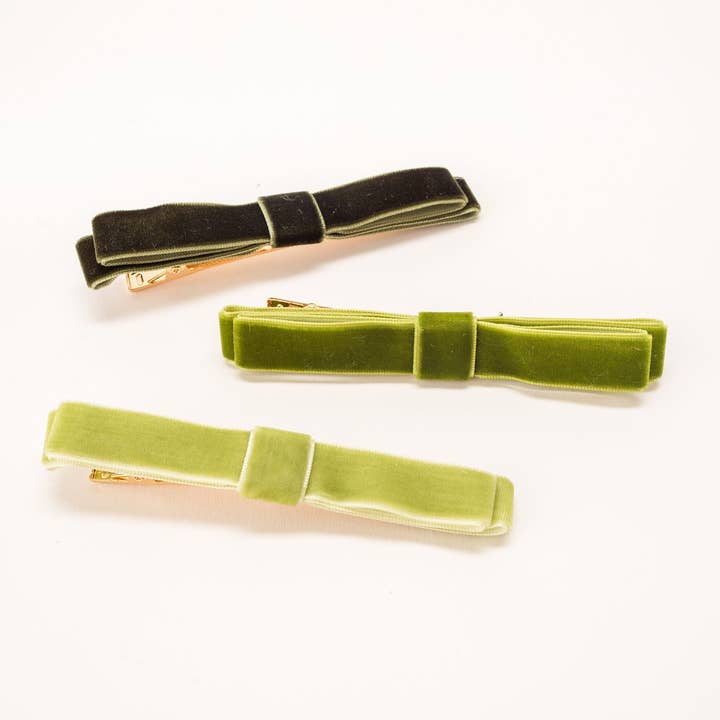 Violet & Brooks - Wholesale Hair Clip - Women's - Viola Bow Clip Trio