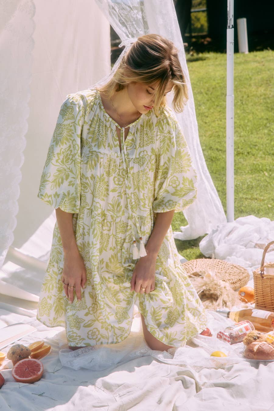 Oddi – Großhandel Kleid – Damen – Boho Bedrucktes Baby-Doll-Minikleid21