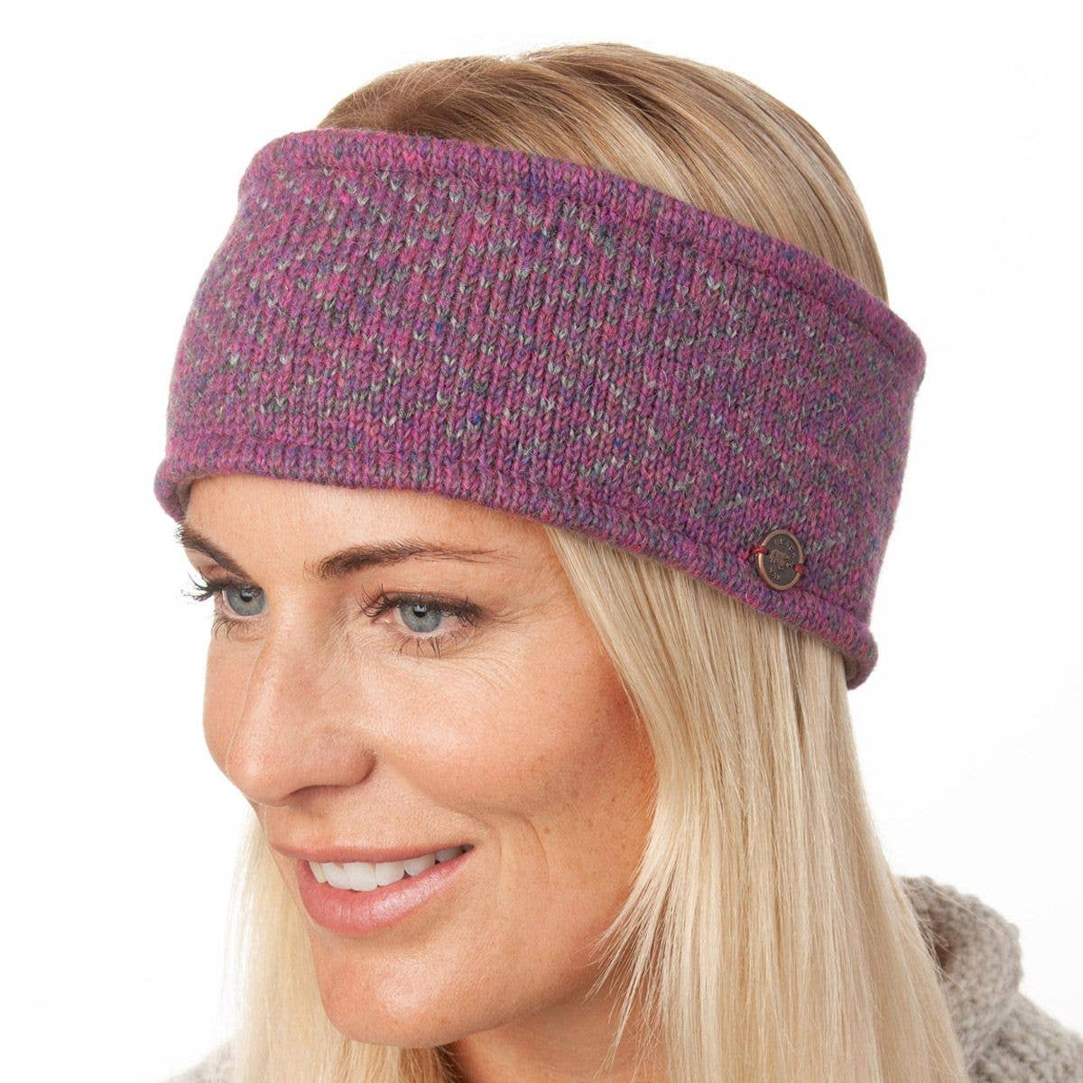 Black Yak Ltd - Wholesale Fashion Headband - Women's - Zigzag Heather Headband - Pure Wool - Knitted - Fair Trade0