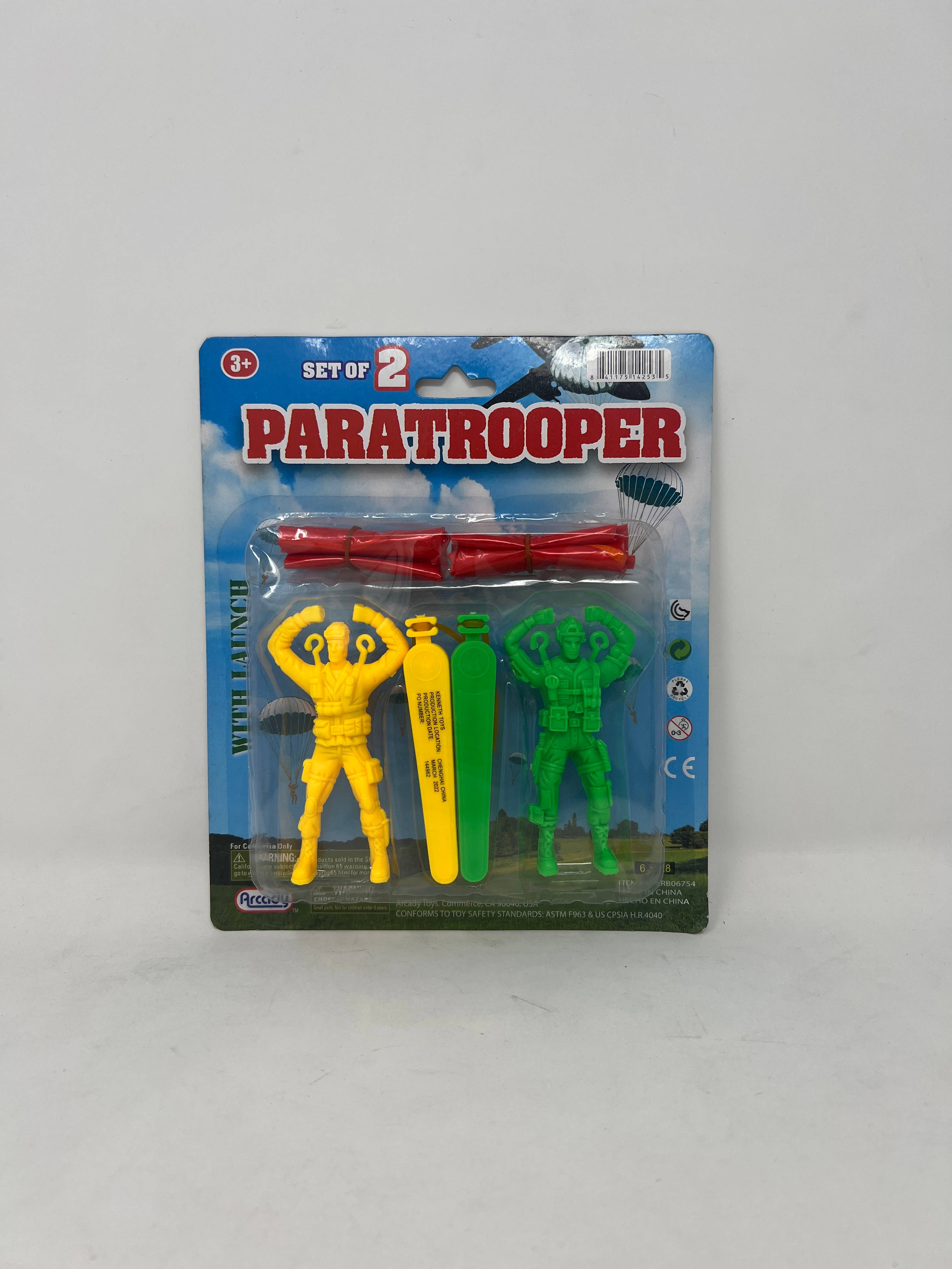 USA HomeMax – wholesale Leksaksset - Barn – 2-delars fallskärmsjägarsats i olika färger0