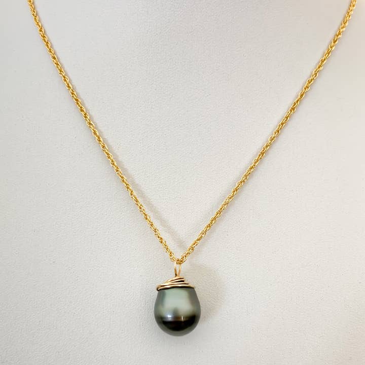 Tahitian Pearl Wrap Necklace for wholesale by Leighton Lam Designs