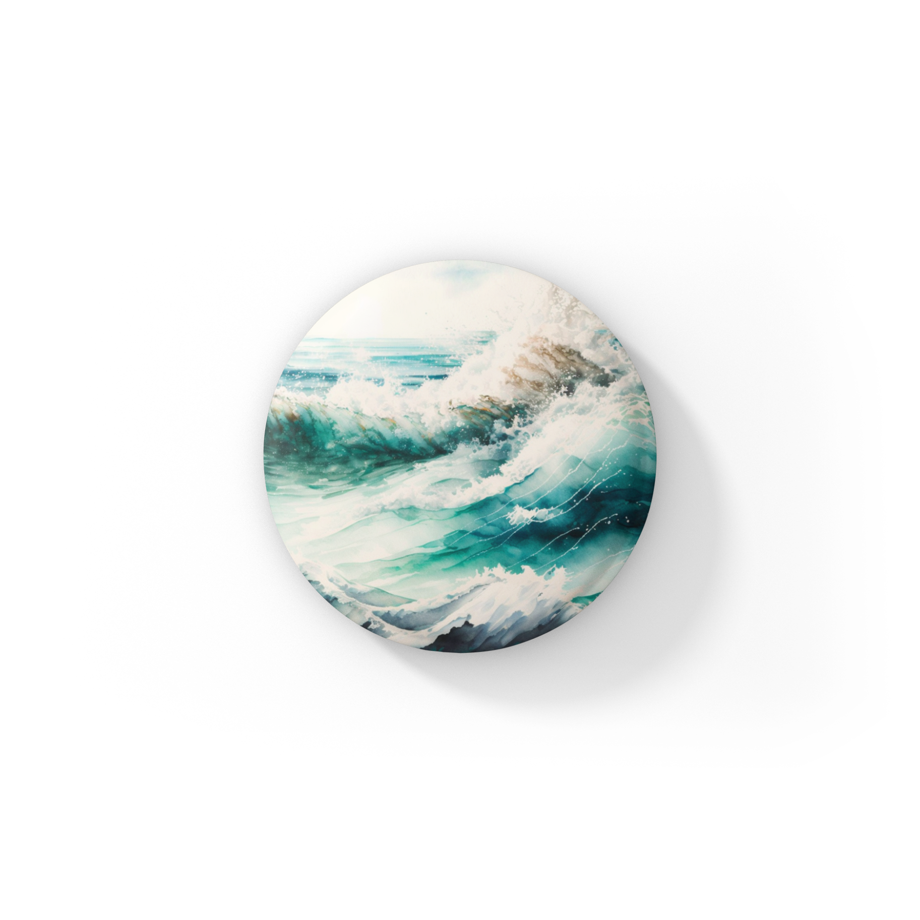 NatureCuts - Wholesale Lapel Pin/Button - Ocean Waves Pin Button, Ocean Keychain, Ocean Magnet4
