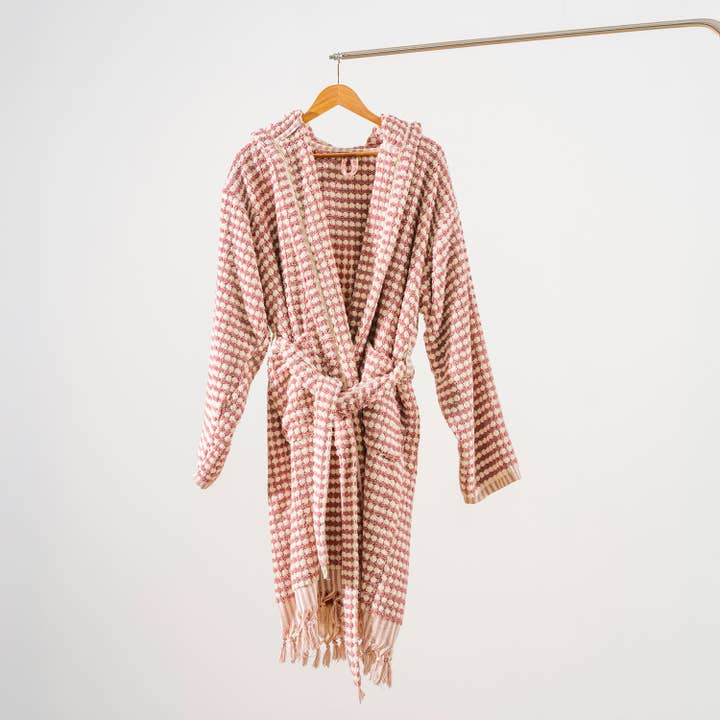 Kikoya - Wholesale Robe - Women's - Pompom Bathrobe Handloom Turkish Cotton Resort Heavy Luxury3
