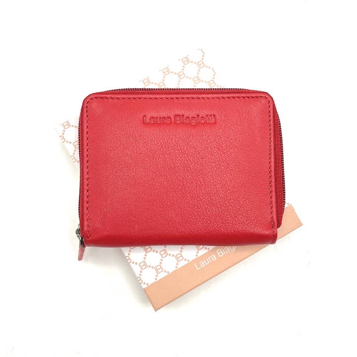 Suie Valentini srl - Wholesale Wallet - Women's - Genuine leather wallet, for women, Laura Biagiotti, art. LB24764-213