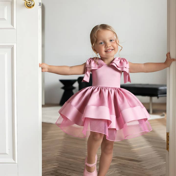 Vestidos Midi Sem Mangas com Laço de Cetim por atacado de THE INTSUP USA