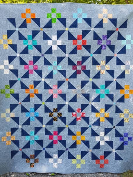 Quiltmuster „Pinwheel Garden“ für den Großhandel von Devoted Quilter
