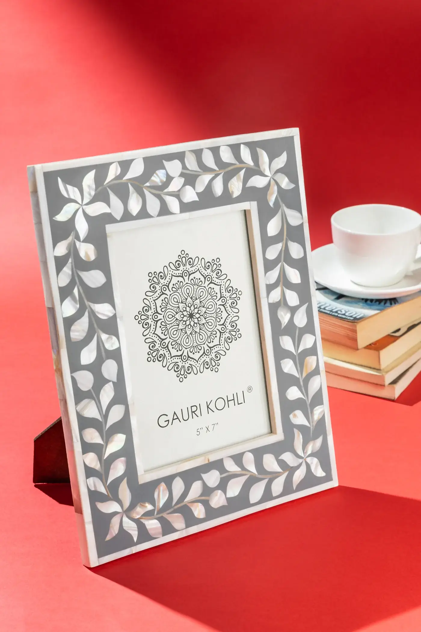 GAURI KOHLI - Vendita all'ingrosso Cornice portafoto - Cornice con intarsi Jodhpur Collector – 5″×7″4