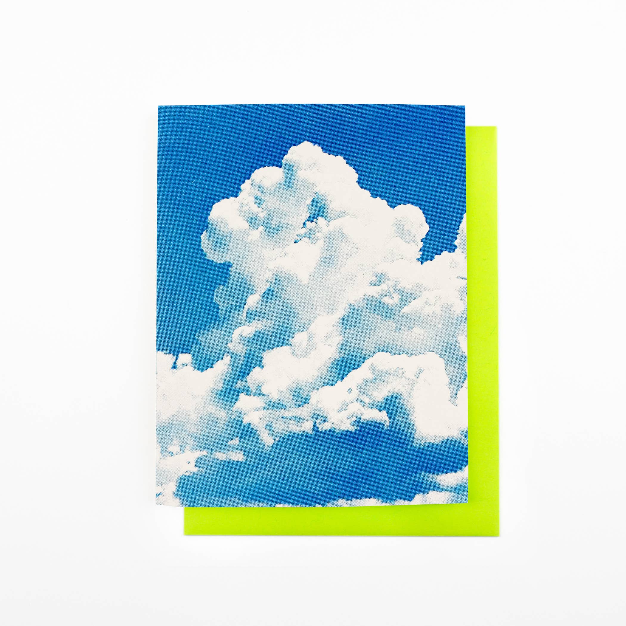 Next Chapter Studio - Wholesale Everyday Greeting Card - Southwest Clouds - Cumulus Congestus - Risograph Card