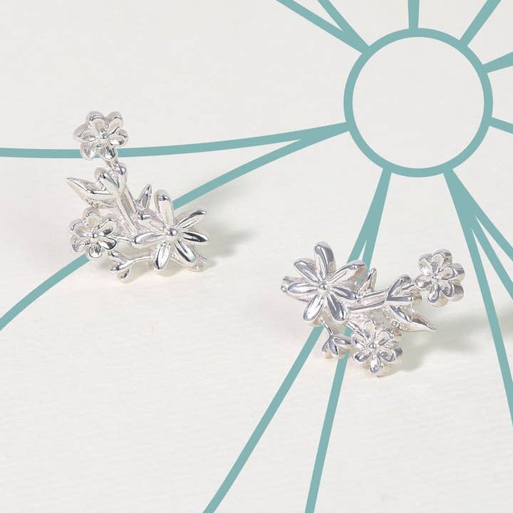 Boma Jewelry - Wholesale Stud/Post Earrings - Flower Bouquet Studs (EDA 9144)2