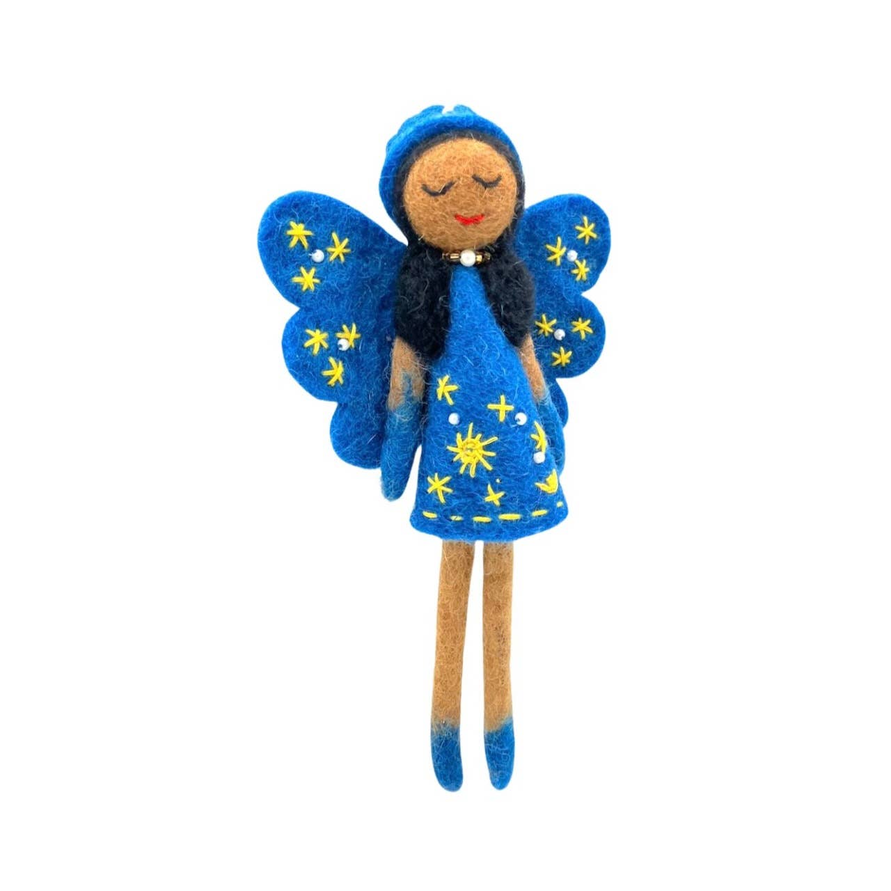 Women of the Cloud Forest - Wholesale Ornament - Fern Fairy Felt Ornament1
