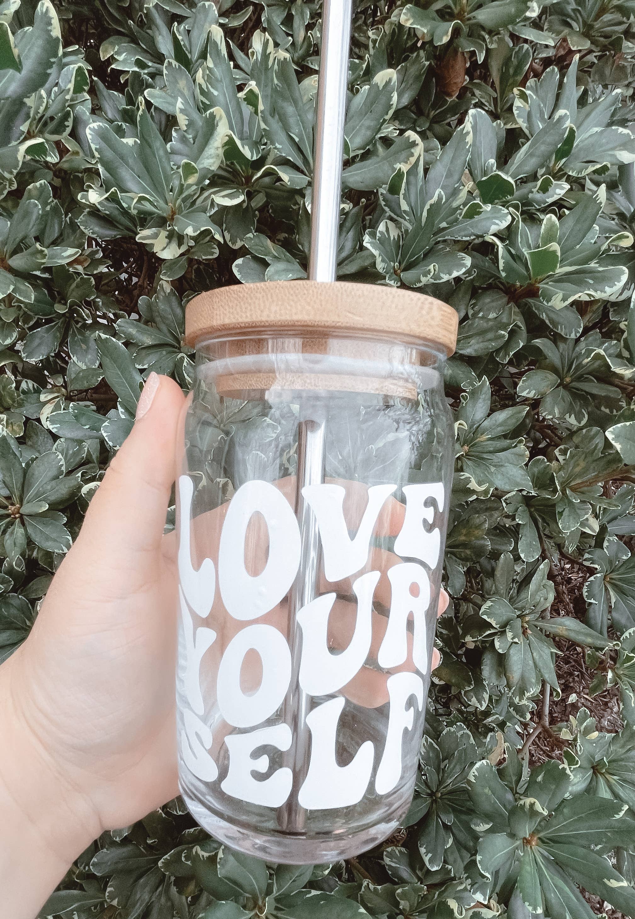 Wild Souls Co - Wholesale Drinking Glass/Cup - Love Yourself | Self Love | Coffee Beer Glass Mug Valentines0