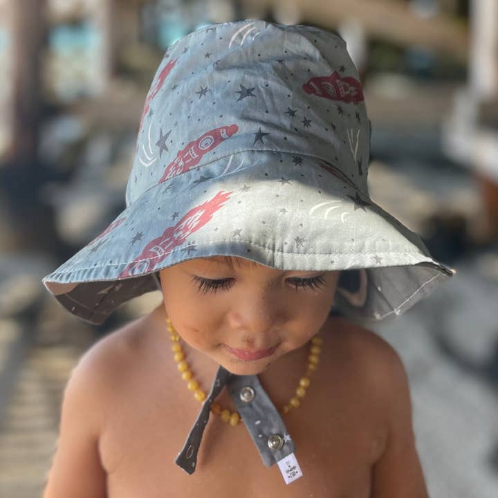 Bucket hat i Emerald rymdskepp för wholesale av Urban Baby Bonnets