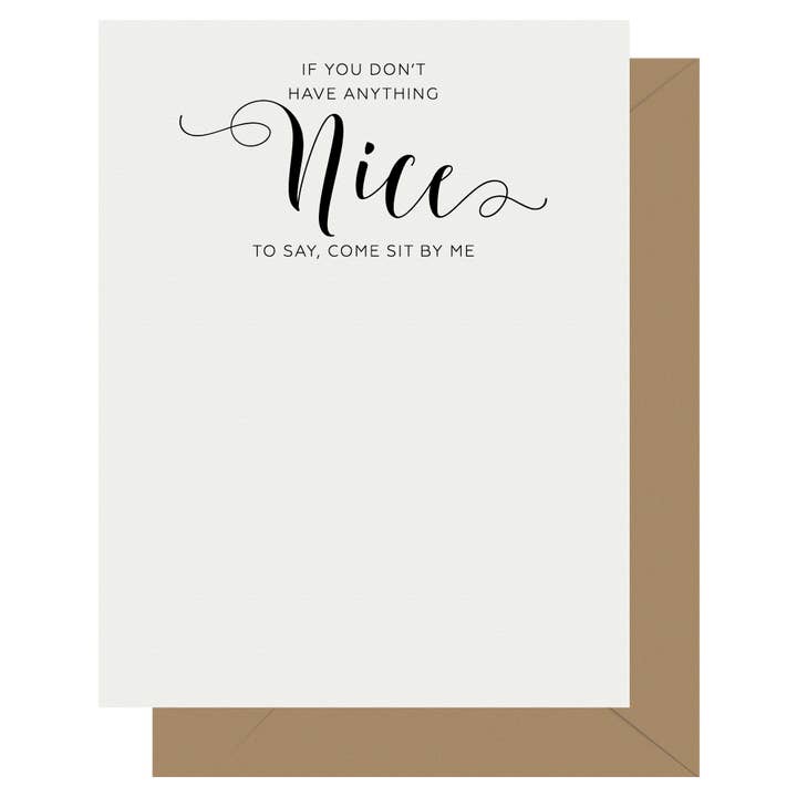 Crass Calligraphy - Biglietto di auguri con scritta in lingua inglese per la vendita all'ingrosso da parte di Letterpress Jess