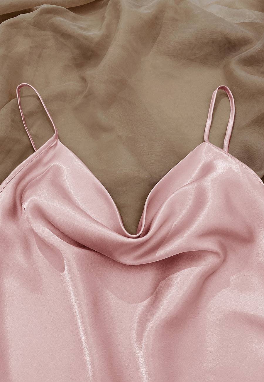 Anna Kaci Wholesale - Wholesale Lounge Set - Women's - Cowl Tank and Shorts Lounge Set9