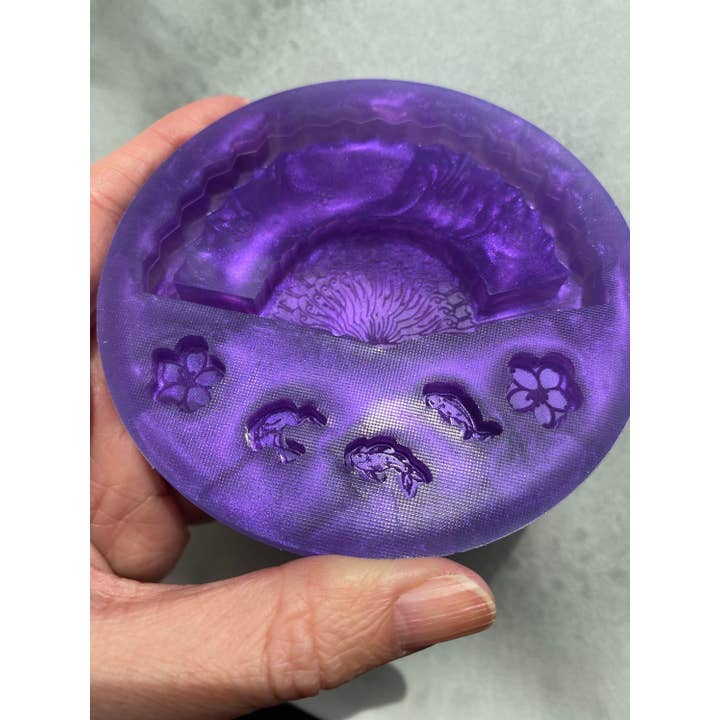 Japanese Hand Fan, Shaker Silicone Mould, with Shaker Bits for wholesale by EllaRaeMouldsVinyls