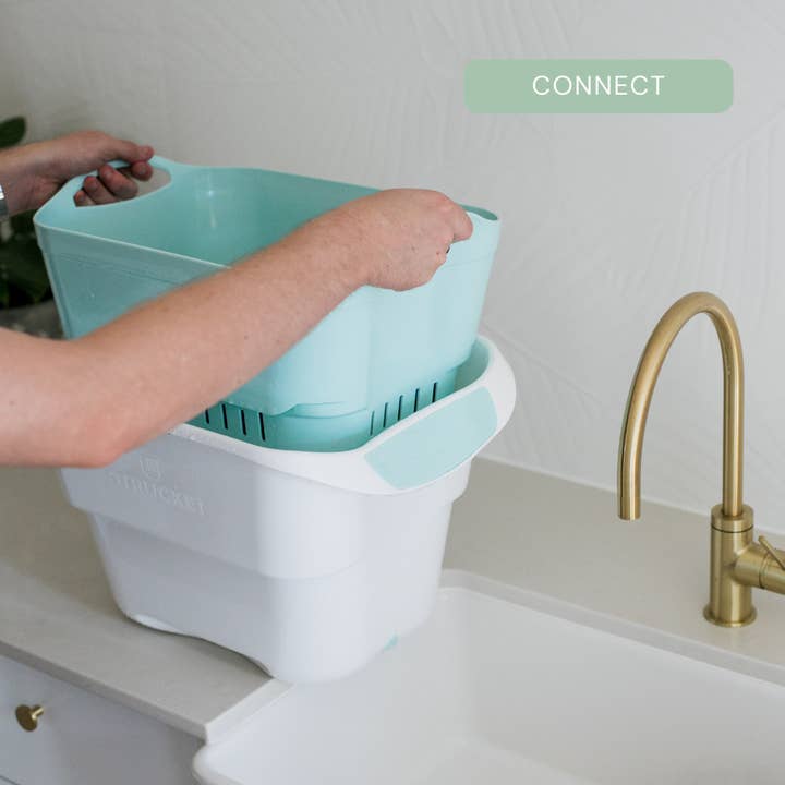 Strucket - Wholesale Laundry Basket - Strucket 19L – 6 Pack Assorted (2 Aqua + 2 Sand + 2 Gray)6