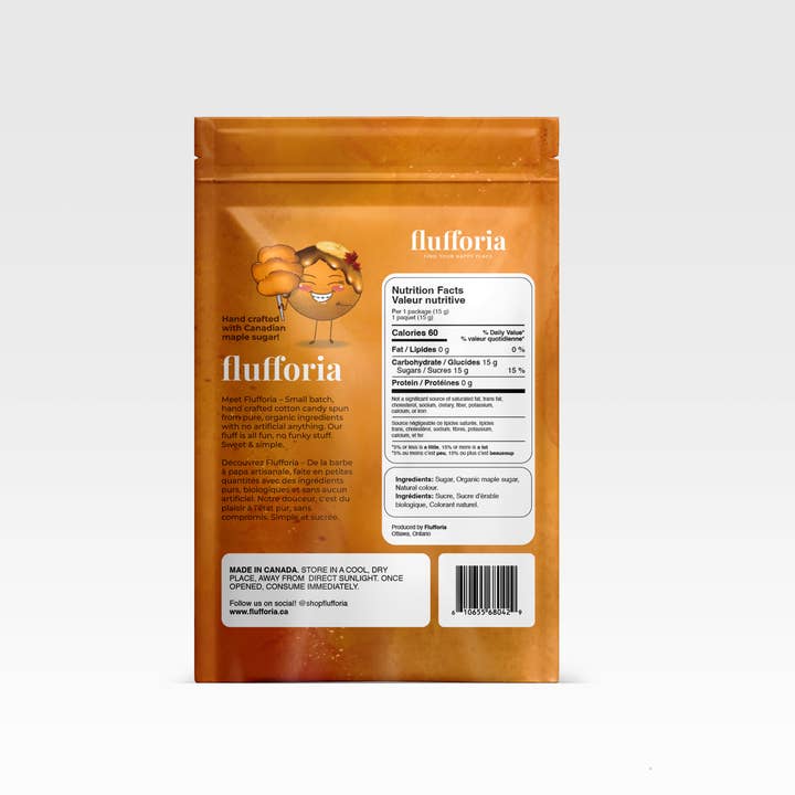 Flufforia | Cotton Candy Spun Smarter - Wholesale Cotton Candy - Maplelynn | Organic All Natural Maple Flavored Cotton Candy