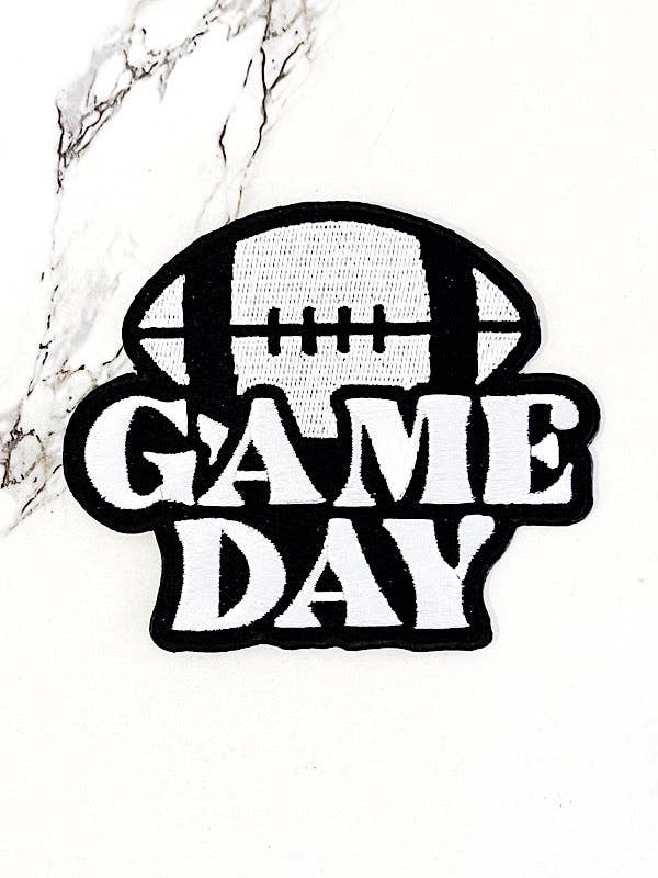 Patch Bordado Black Game Day por atacado de Nash Grey