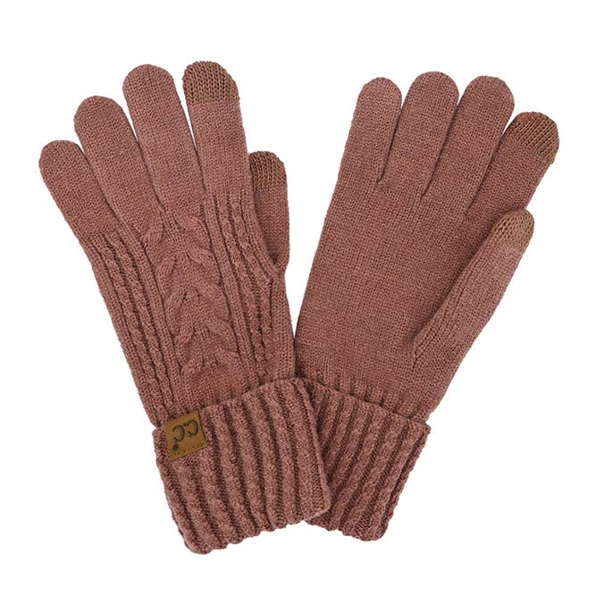 Assorted Color 12pairs C.C Cable Knit Winter Gloves for wholesale on Faire