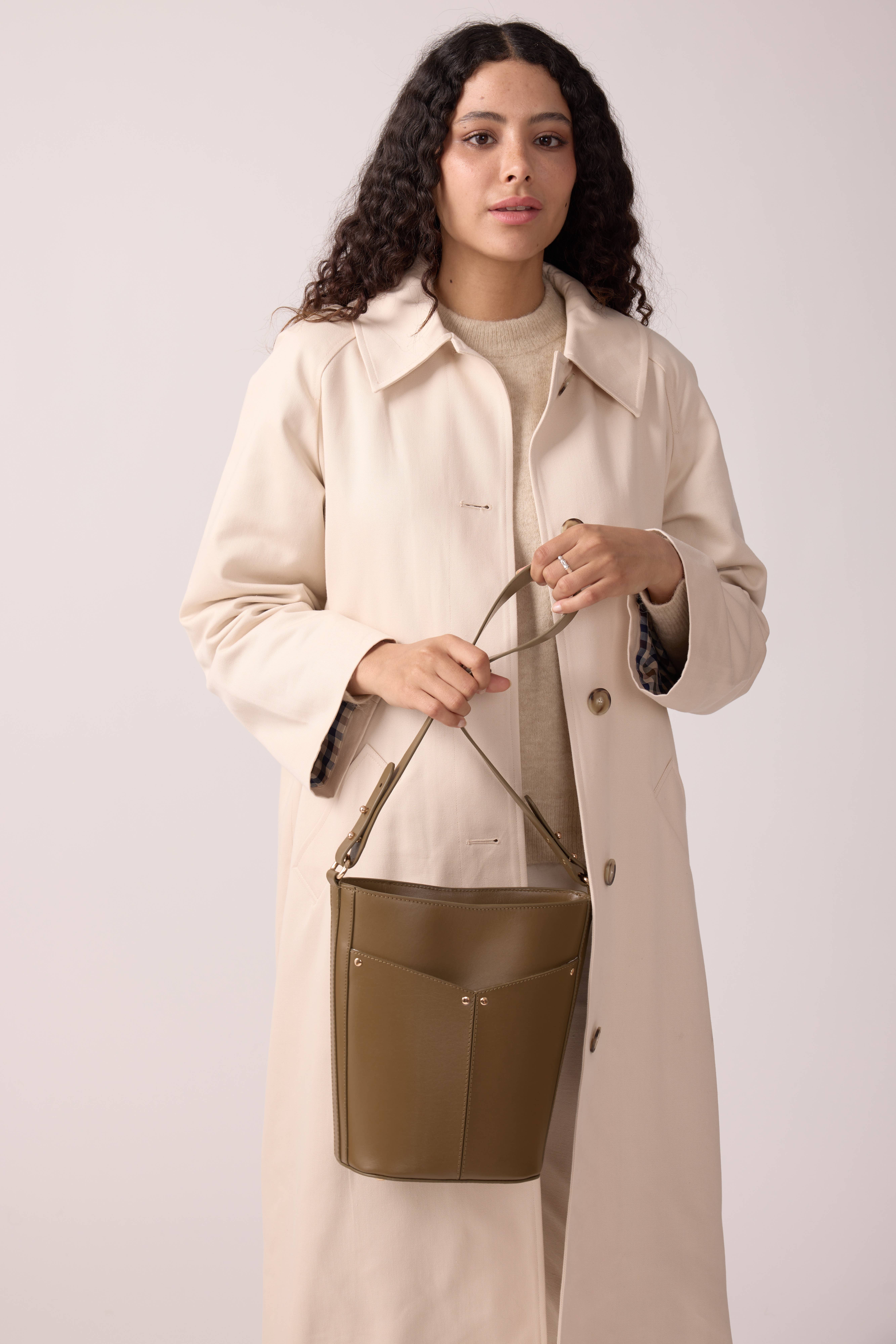 Maradji - Vente Sac porté épaule – femme - SAC SCEAU CUIR BRONZE GABRIELLE6