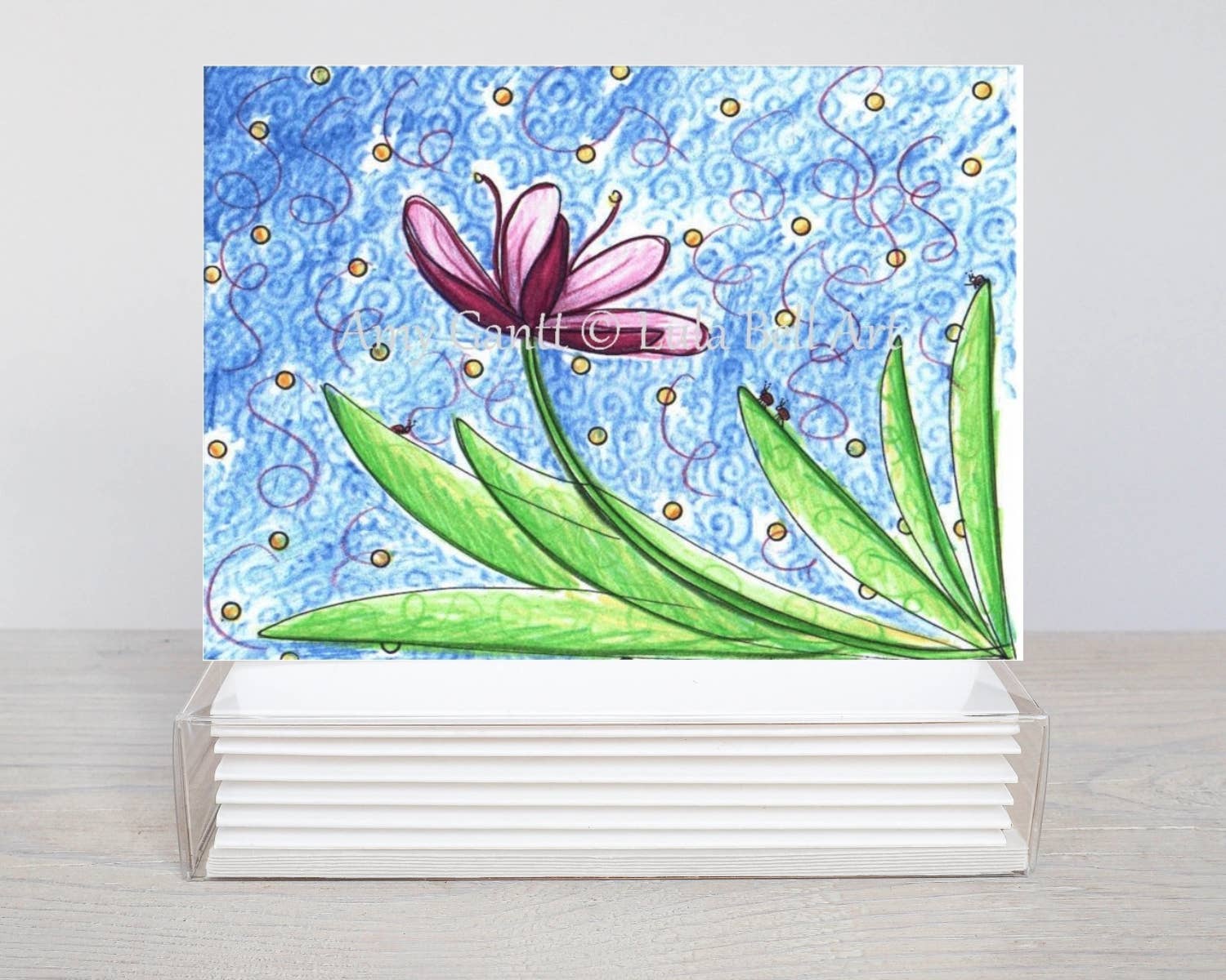 Lula Bell Cards and Gifts - Wholesale Stationery/Notecard Set - Whimsical Crocus Boxed Note Cards