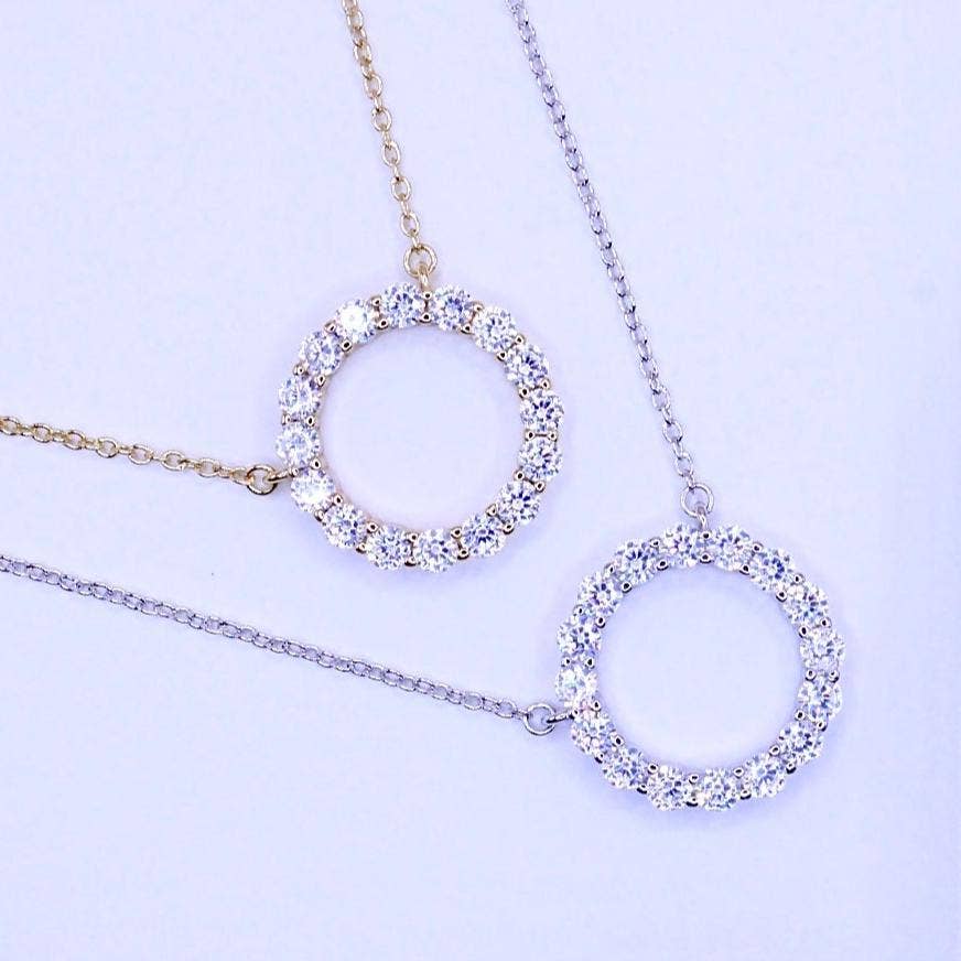 Chloe + Lois - Wholesale Pendant/Charm Necklace - White CZ Infinity Necklace6