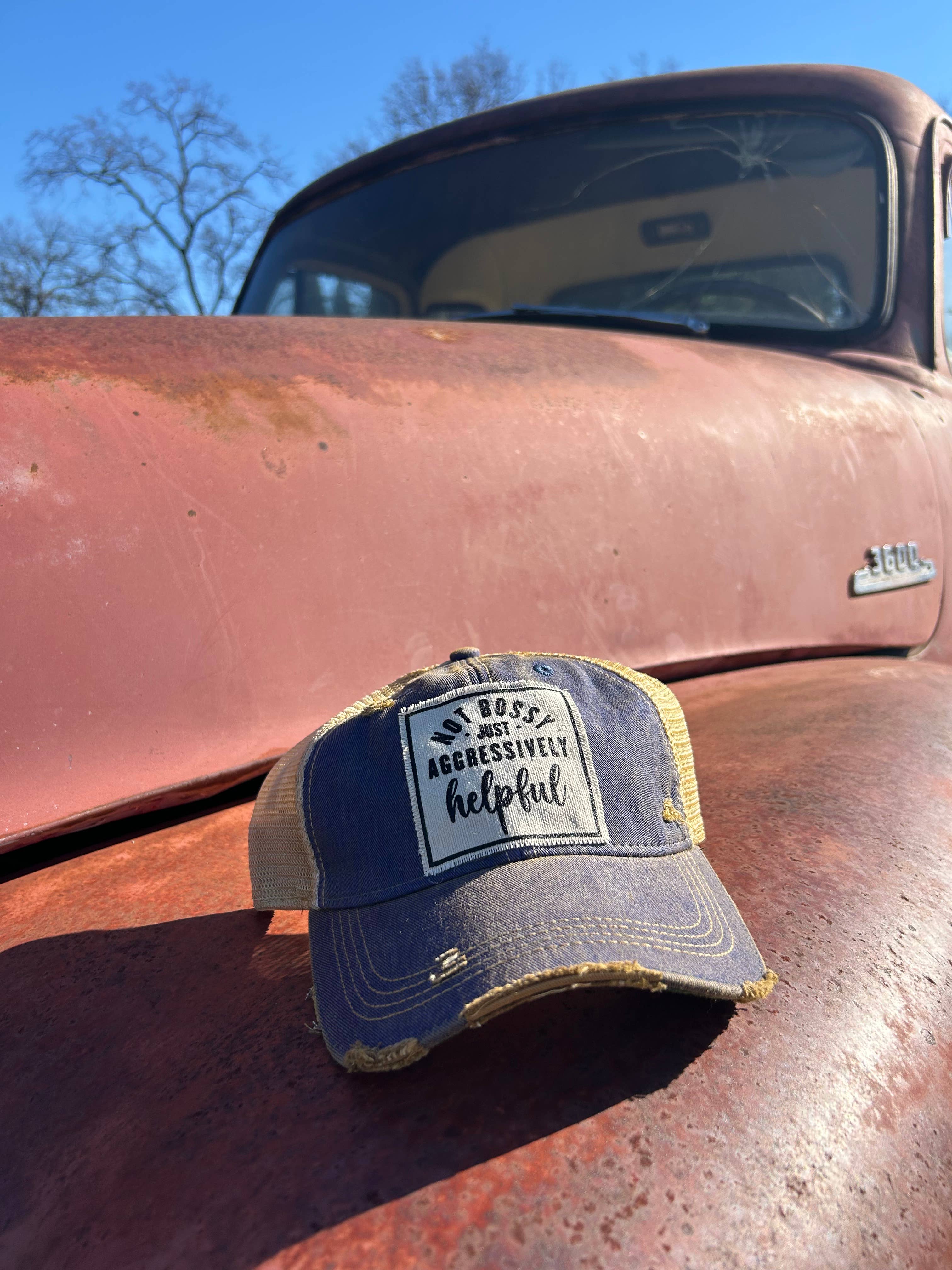 Vintage Life - Wholesale Truckerpet - Dames - Niet Bazig Gewoon Agressief Behulpzame Truckerpet Baseballcap1