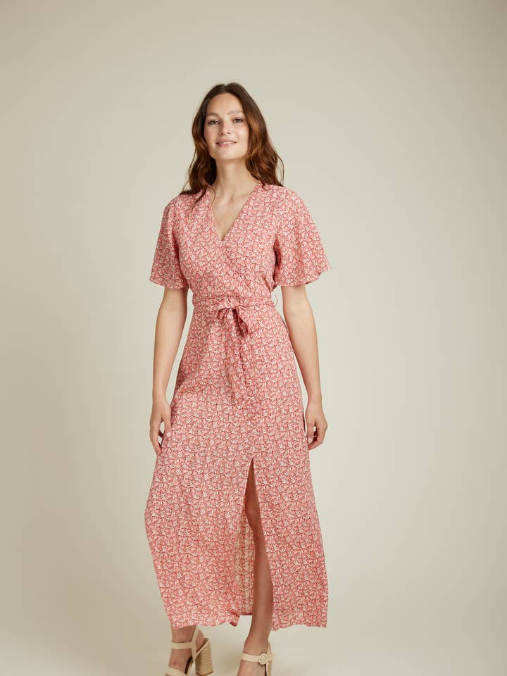 ROSARIO - Long floral print dress for wholesale by Andy & Lucy