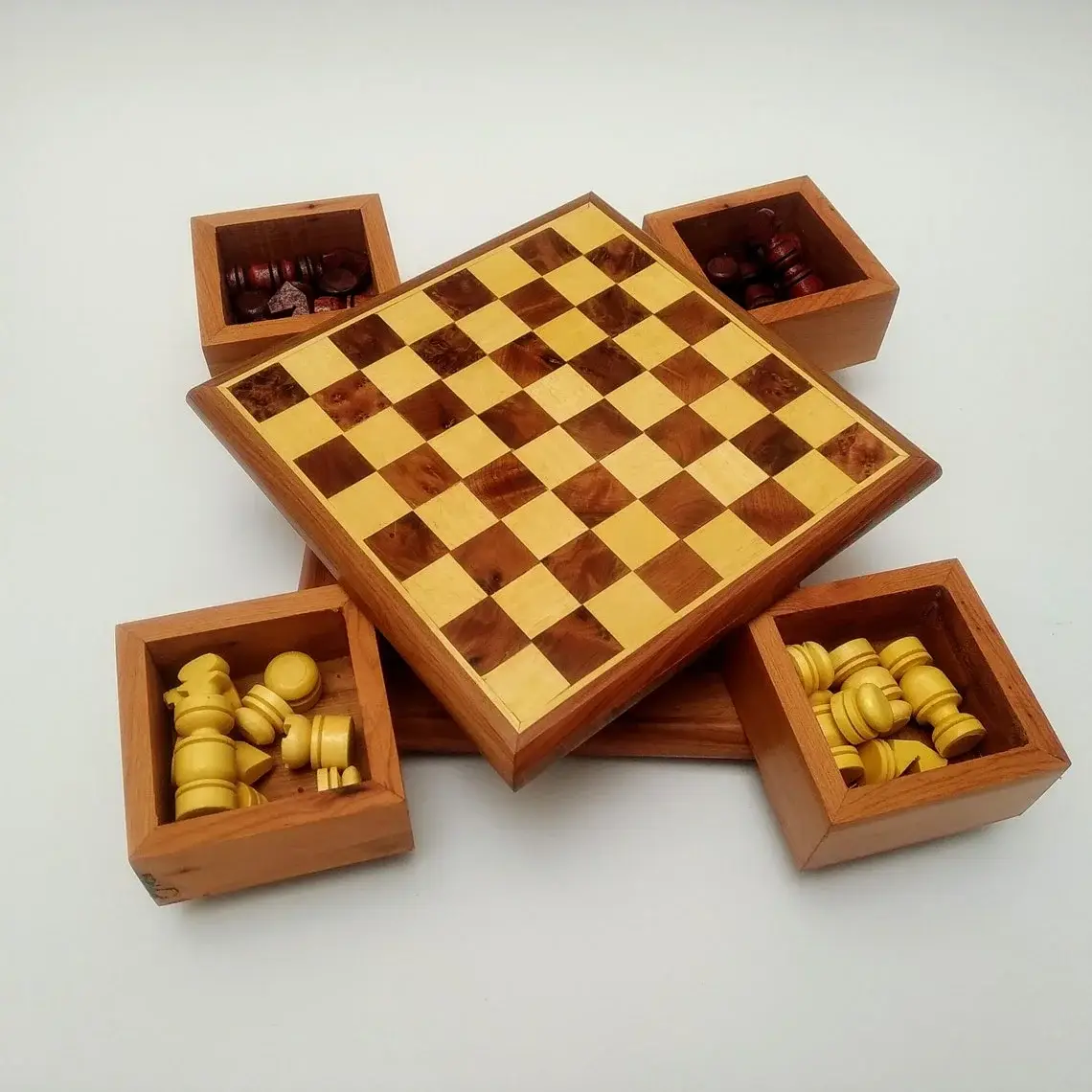 High crafty – wholesale Board game – Handmade Thuja Wood Chess and Backgammon Set0