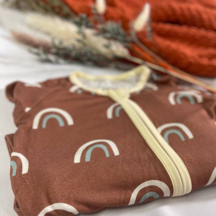 Tatum & Trace - Wholesale Jumpsuit - Baby - Boho Rainbows Bamboo Romper1