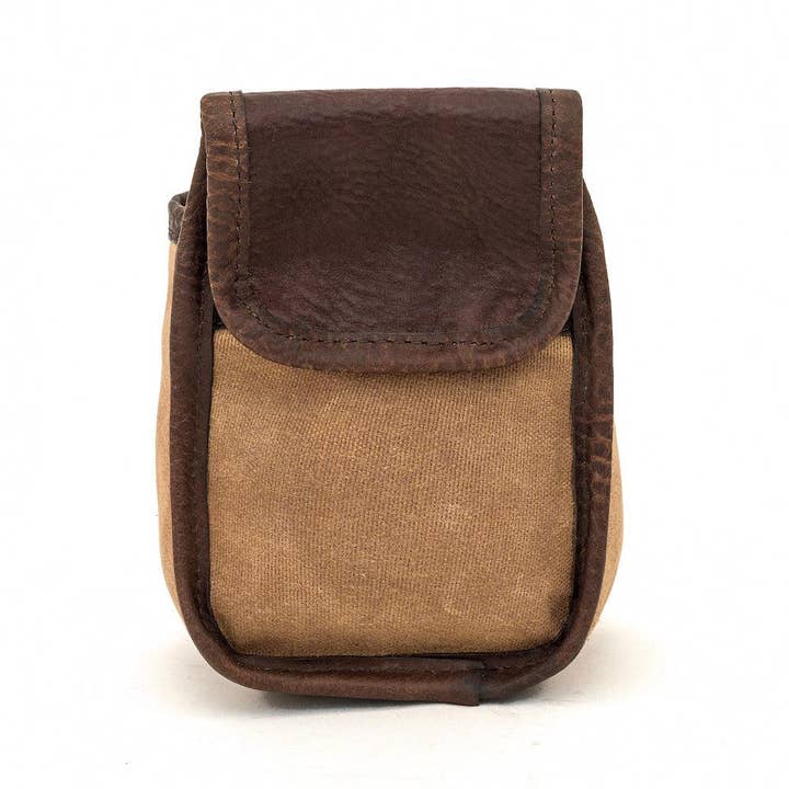 Mission Mercantile Leather Goods - Wholesale Belt Bag - Men's - White Wing Waxed Canvas Hunting Single Belt Pouch