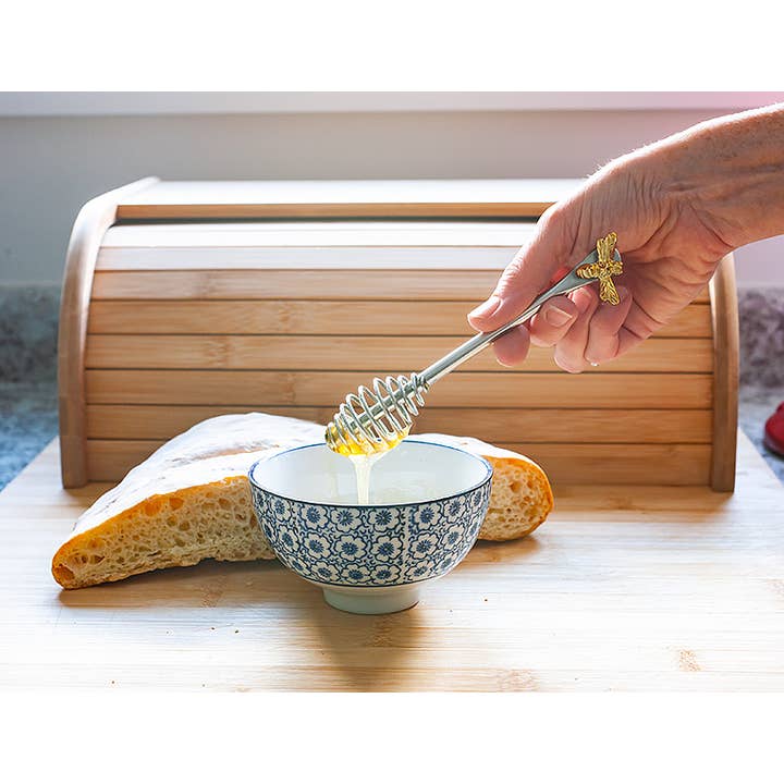 Abbott - Wholesale Honey Dipper - Bee Handle Honey Dauber - 6"L1