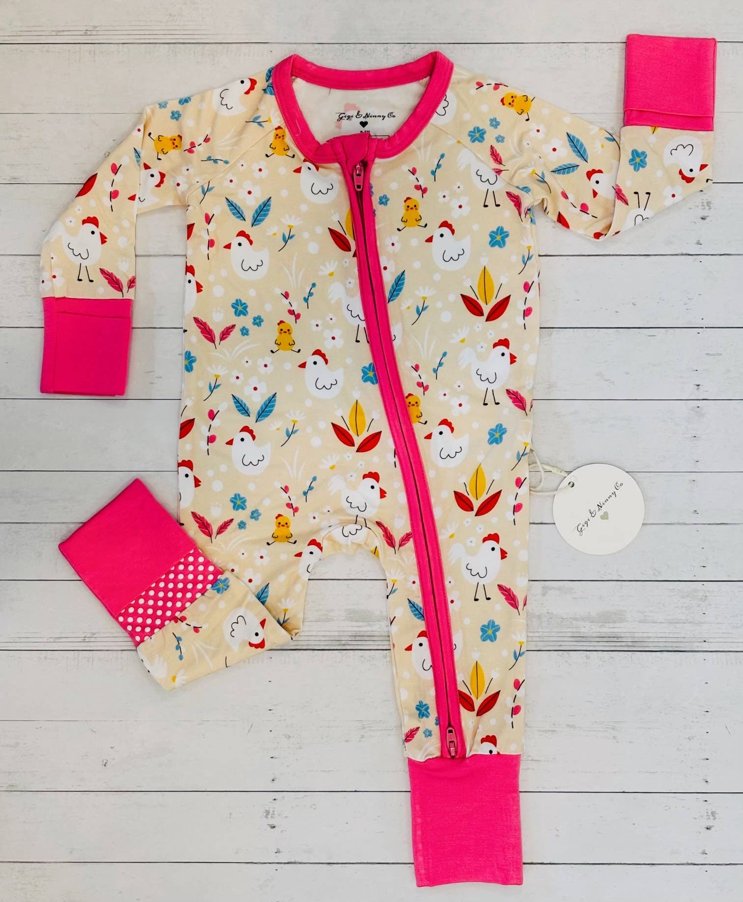 Gigi & Ninny Co - Wholesale Sleepsuit - Baby - The Kiara Zippy Pajama