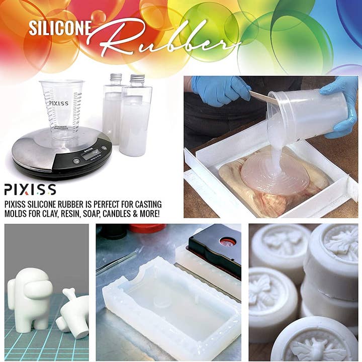 Pixiss - Wholesale DIY Craft Kit - Silicone Mold Making Kit (2 Gallon) Liquid Silicone Rubber2
