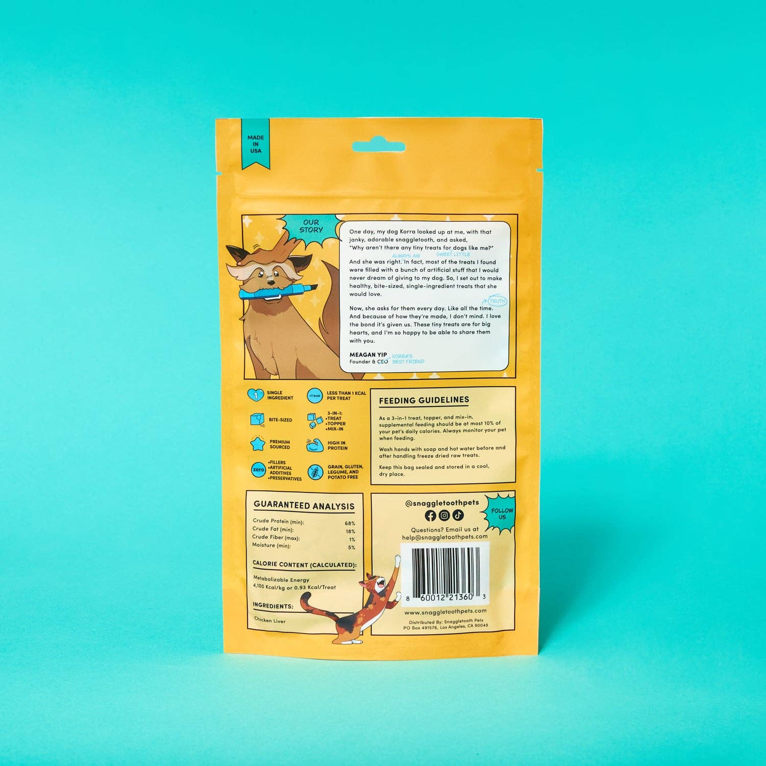 Snaggletooth Pets - Wholesale Pet Treats - Dog - Chicken Liver - Freeze Dried Raw Teeny Tiny Treats7