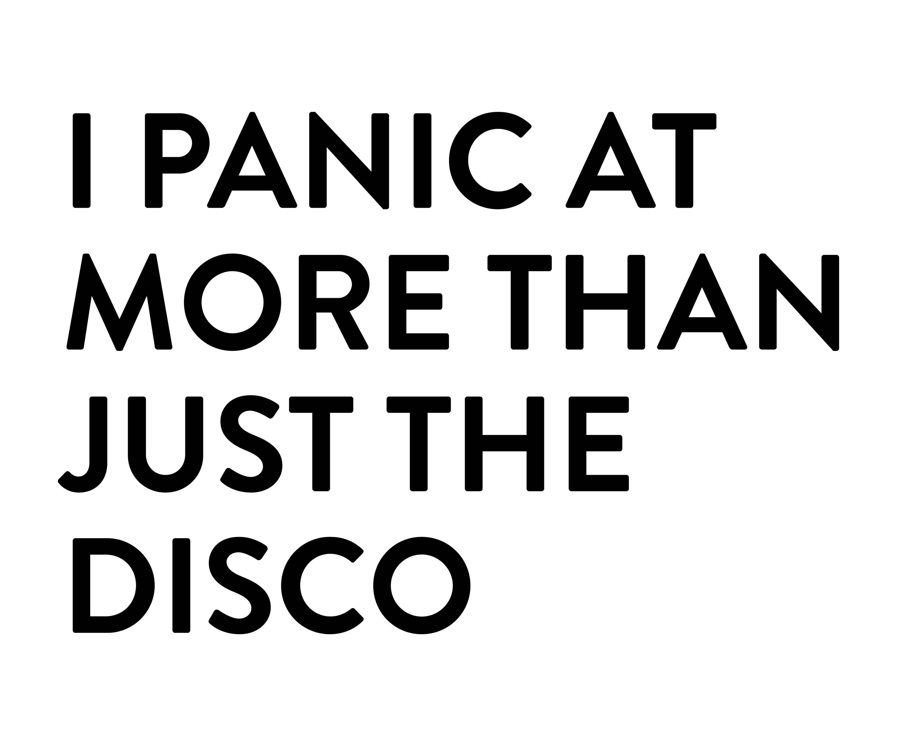 Jollie Ollie Designs - Wholesale Sticker - I Panic At More Than Just The Disco Sticker2