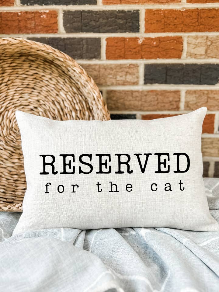 Reserved for the Cat Pillow Cover for wholesale by The Rosie Market