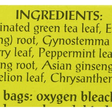 Triple Leaf Tea – wholesale Health/detox tea – Decaf Green Tea with Ginseng & Chinese Herbs3