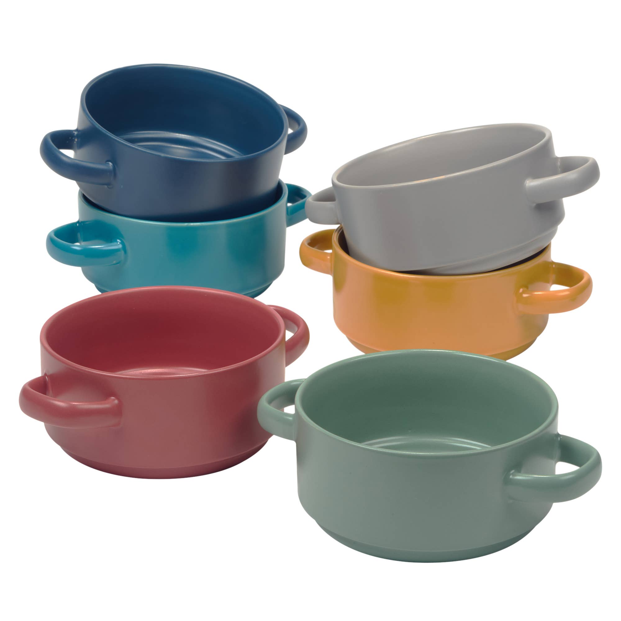 Certified International - Wholesale Baking Dish - Stoneware 22oz Matte Glaze Set of 6 Soup Crocks4