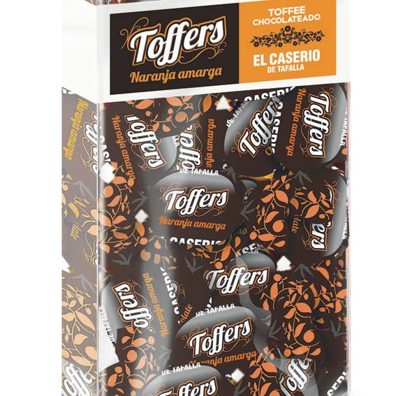 El Caserio de Tafalla - Wholesale Chocolate Covered Sweets - Bitter Orange Toffers 26206 - GLUTEN FREE