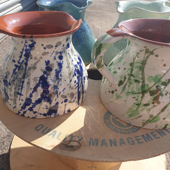 Jarapa - Wholesale Pitcher - Hand Painted Jaspe Ceramic Pitcher Jug3