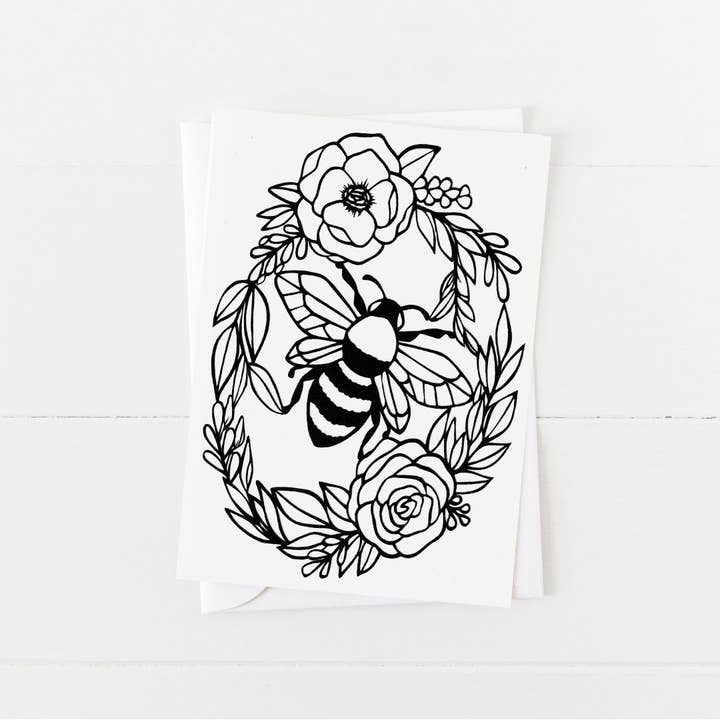 Squirrel Tacos Papercuts – Engroshandel Hverdagshilsen kort – Lykønskningskort - Bee krans1