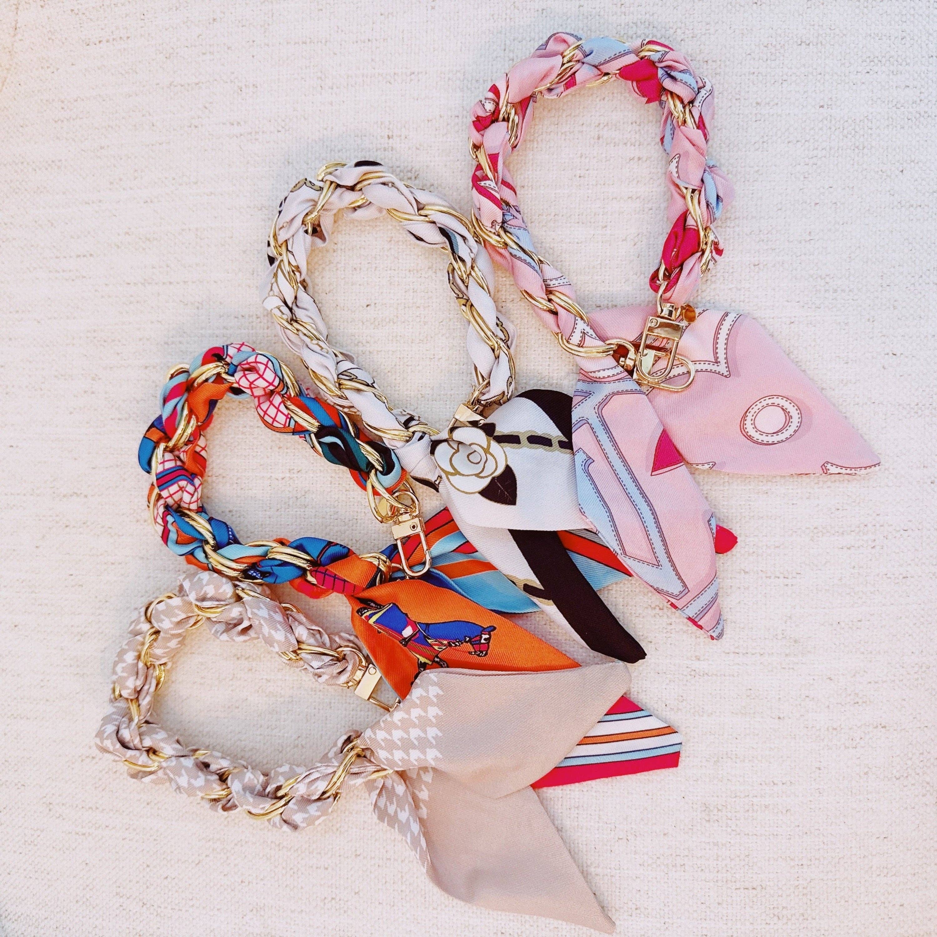 Ellison+Young – wholesale Phonecase strap – Braided Scarf Chain Phone Lanyard5