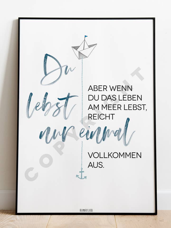 Poster - Si vive solo una volta per la vendita all'ingrosso da parte di HEIMARTLIEBE®