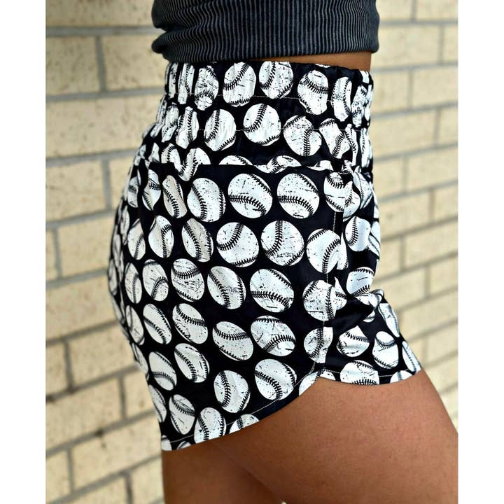 Wren Rae - Wholesale Shorts - Women's - Black baseball shorts stretch preorder