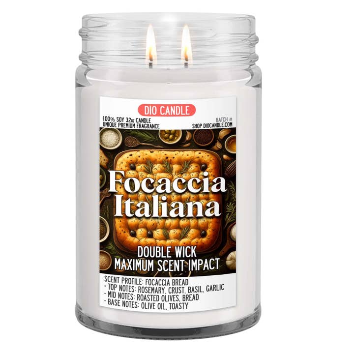 Dio Candle Company - Wholesale Jar/Filled Candle - Focaccia Italiana Candle1